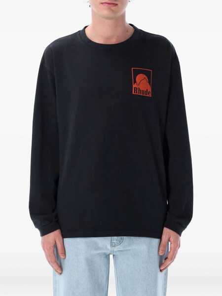 Tricouri RHUDE Rhude Moonlight Badge T-Shirt VINTAGE BLACK Barbati (BM 17889582) 1