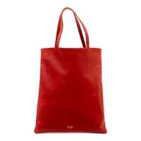 Genti de mana La Rose Leather Tote Bag Red Femei