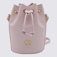 Genti de mana Valentino Garavani Pink Mini Vlogo Satchel Femei
