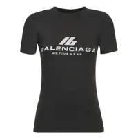Tricouri Balenciaga Logo Cotton T-Shirt Femei