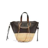 Genti de mana Cuba Lab Black Leather Bolero Totes Femei