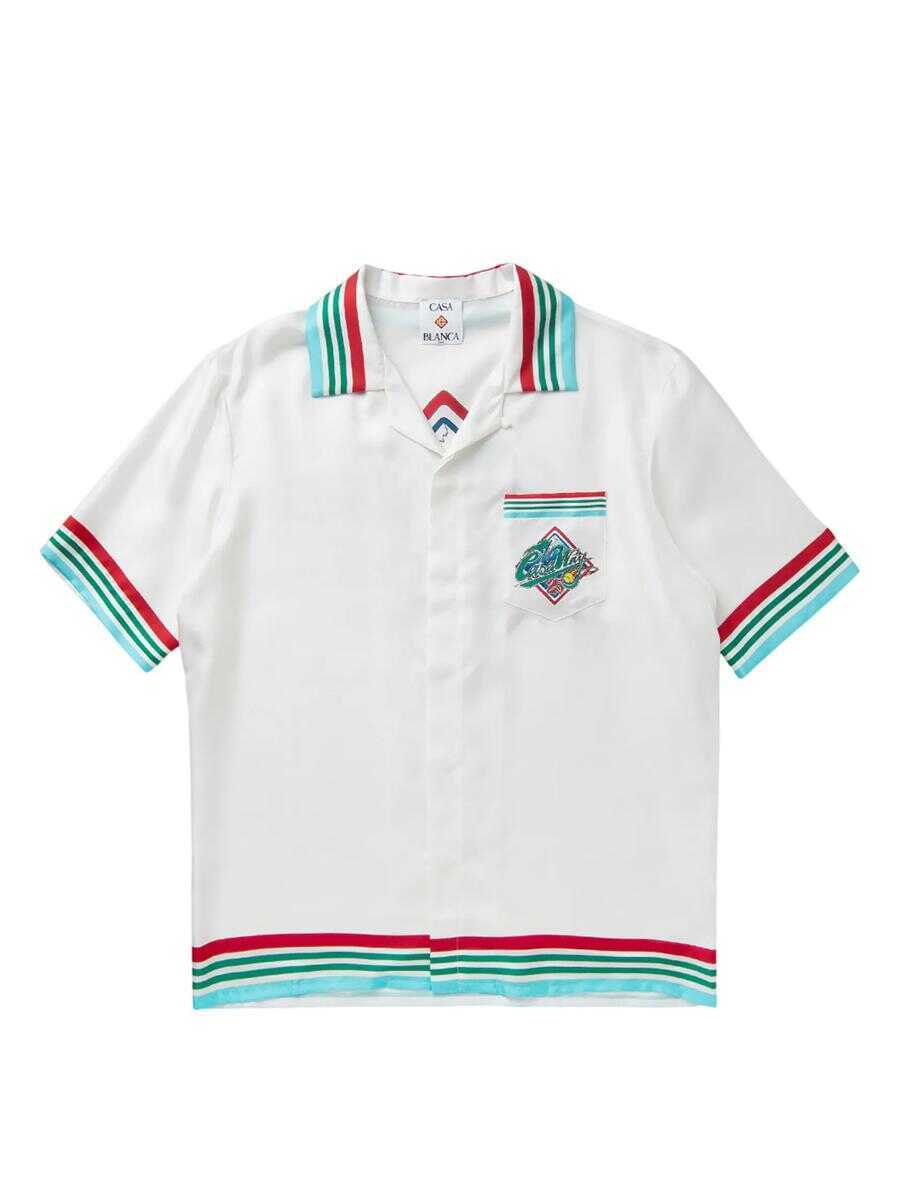 Camasi Casablanca Casablanca Casa Way World Series Shirt WHITE Barbati (BM 17891109) 1