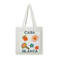 Genti de mana Casablanca White Cotton Tote Femei