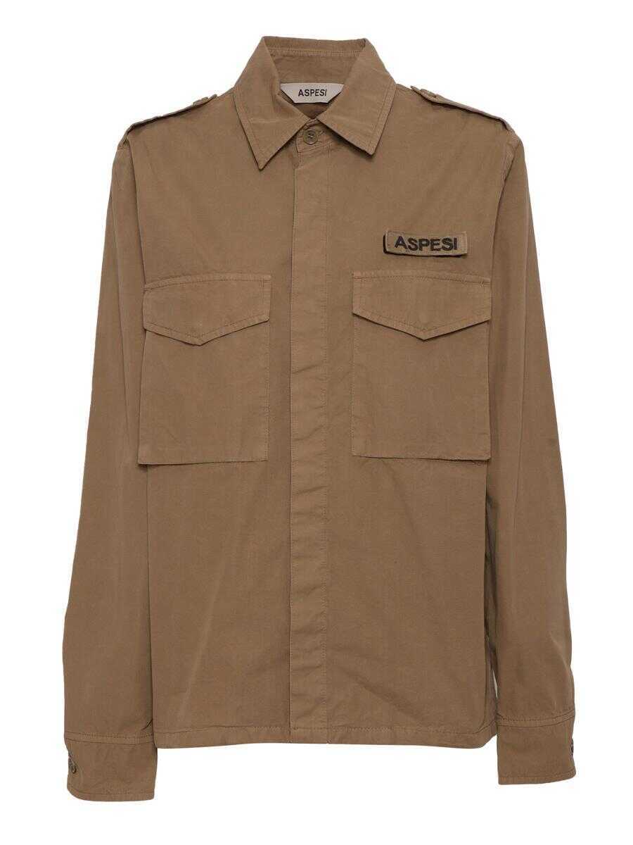 Camasi Aspesi Aspesi Shirt BROWN Barbati (BM 17891166) 1