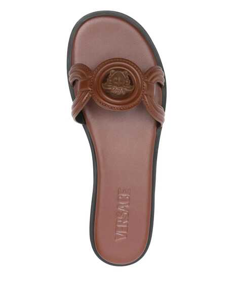 Sandale Versace Versace Medusa 95 Slides Sandals BROWN Femei (BM 17891187) 4