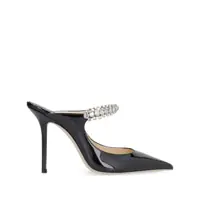 Pantofi cu toc Jimmy Choo Black Pumps With Crystal Strap In Patent Leather Woman