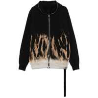Geci Drkshdw By Rick Owens Cotton Full-Zip Sweatshirt Barbati