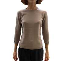 Pulovere La Rose Maglia 3/4 Cashmere Tortora Femei