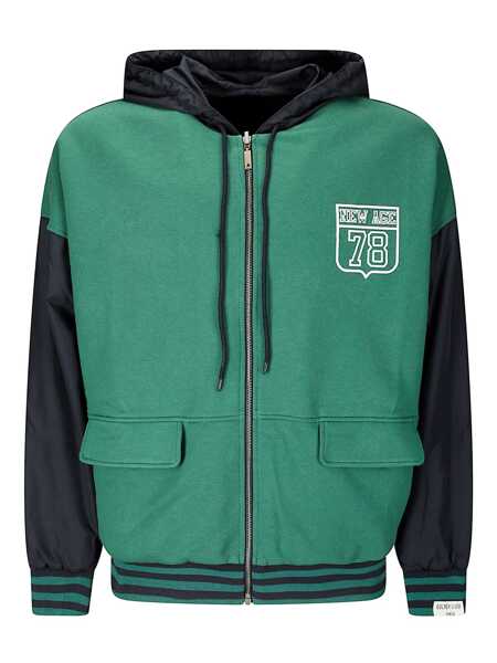 Pulovere Golden Goose Golden Goose Reversible Cotton And Nylon Sweatshirt GREEN Barbati (BM 17897514) 1