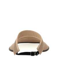 Palarii Brunello Cucinelli Dama - Palarii Brunello Cucinelli Brunello Cucinelli Shiny Leather Trim Visor Beige Femei (BM 17899875) - B-mall.ro