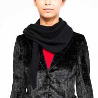 Esarfe La Rose Fazzoletto Cashmere Black Femei
