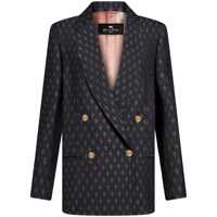 Sacouri Etro Double-Breasted Wool Blazer Femei