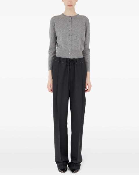 Pantaloni casual Maison Margiela Wool And Mohair Pants BLACK Femei (BM 17903170) 2