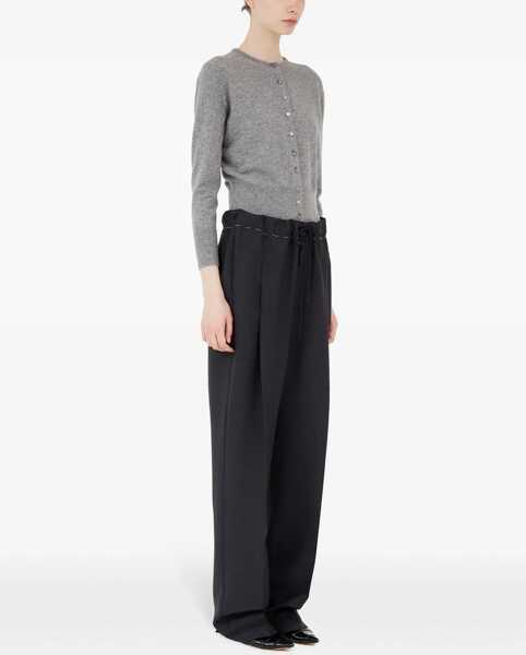 Pantaloni casual Maison Margiela Wool And Mohair Pants BLACK Femei (BM 17903170) 3