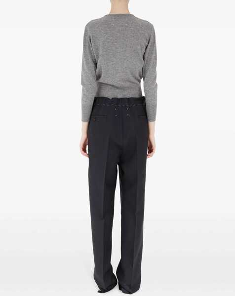 Pantaloni casual Maison Margiela Wool And Mohair Pants BLACK Femei (BM 17903170) 5