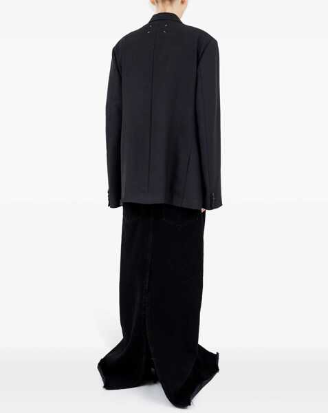 Sacouri Maison Margiela Wool And Mohair Blazer BLACK Femei (BM 17903188) 4