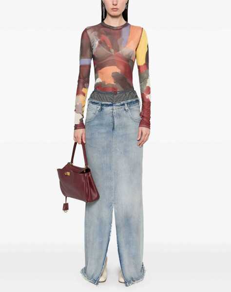 Fuste casual Maison Margiela Denim Skirt Anonymity Of The Lining DENIM Femei (BM 17903218) 2