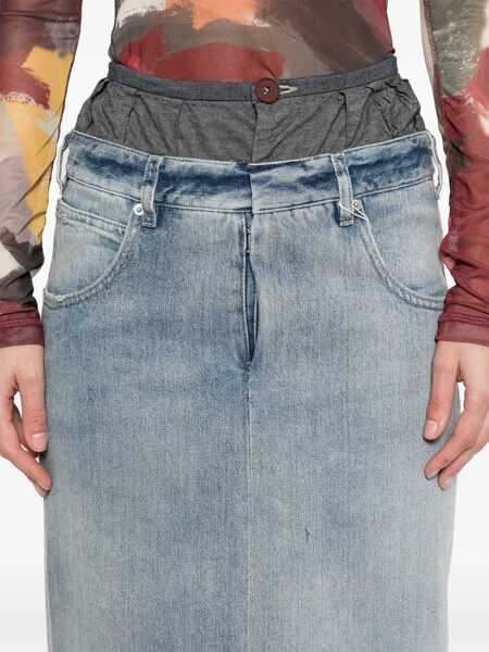 Fuste casual Maison Margiela Denim Skirt Anonymity Of The Lining DENIM Femei (BM 17903218) 5