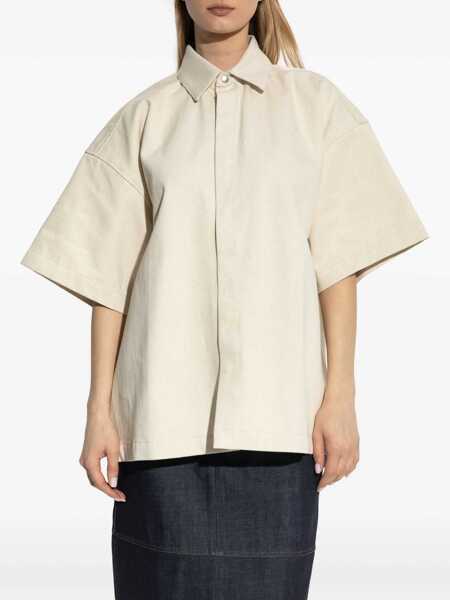 Bluze Jil Sander Heavy Cotton Shirt BEIGE Femei (BM 17903221) 3