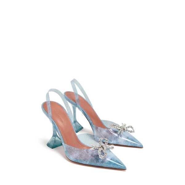 Pantofi cu toc AMINA MUADDI Amina Muaddi 95mm Rosie Glass Pumps Blue Femei (BM 17903475) 2
