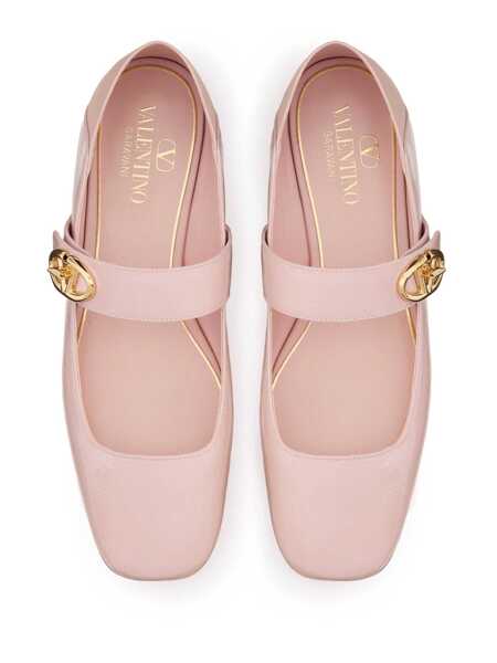 Pantofi fara toc Valentino Garavani Valentino Mary-Jane Ballerina Flats Pink Femei (BM 17903484) 4