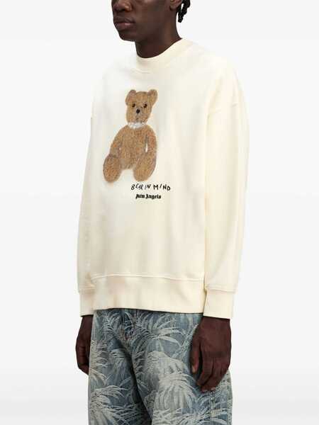 Bluze de trening Palm Angels Palm Angels Bear In Mind Sweatshirt White Barbati (BM 17903505) 4