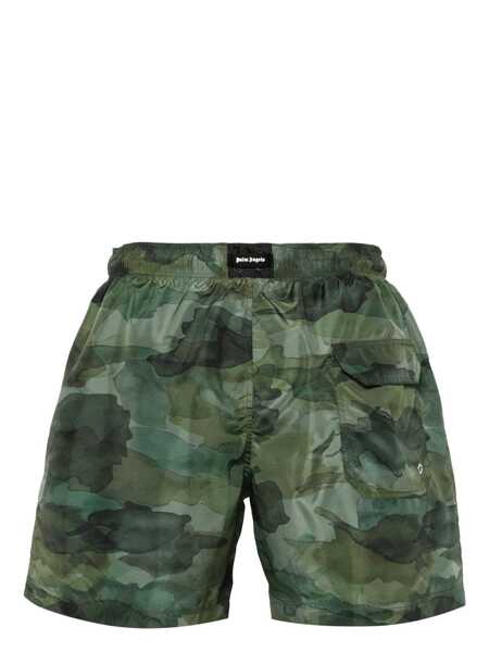 Sorturi de baie Palm Angels Palm Angels Camouflage Swim Shorts Green Barbati (BM 17903520) 2