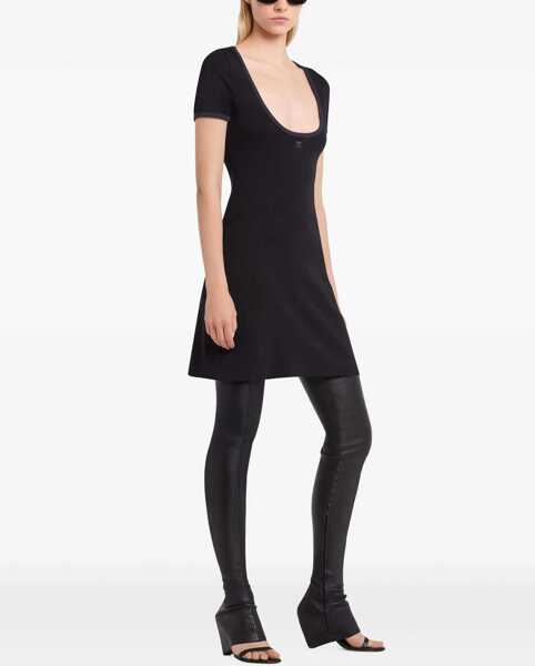 Rochii casual COURRGES Holistic Contrast Mini Dress BLACK Femei (BM 17903602) 3