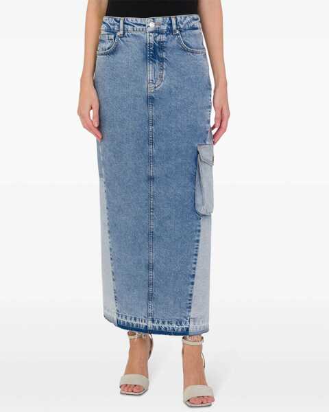 Fuste casual MOSCHINO JEANS Long Denim Skirt DENIM Femei (BM 17903638) 2