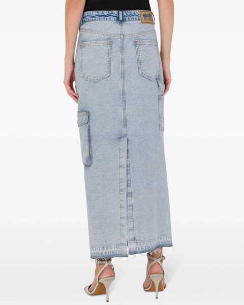 Fuste casual MOSCHINO JEANS Long Denim Skirt DENIM Femei (BM 17903638) 3