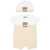Moschino Bodysuit Set With Gag And Hat BEIGE