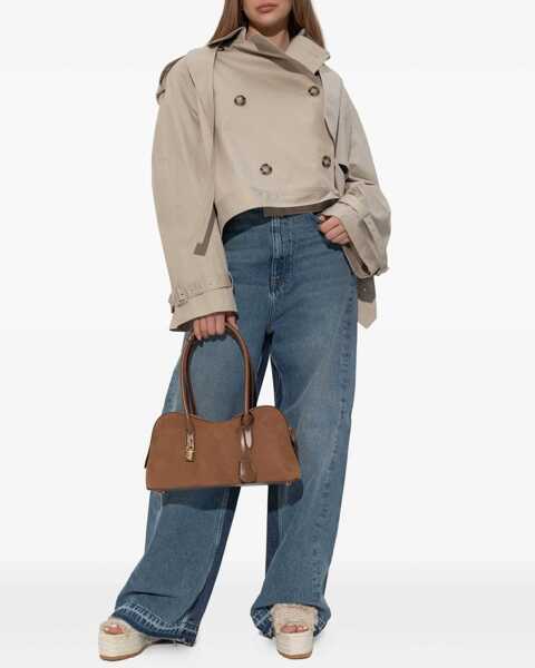 Paltoane Stella McCartney Short Trench Coat With Belt BEIGE Femei (BM 17903671) 2