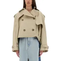 Paltoane Short Trench Coat With Belt Femei