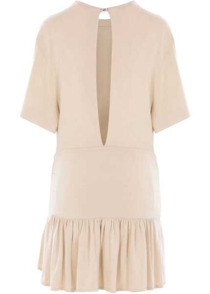 Rochii casual RABANNE Mini Dress With Bow BEIGE Femei (BM 17903698) 2