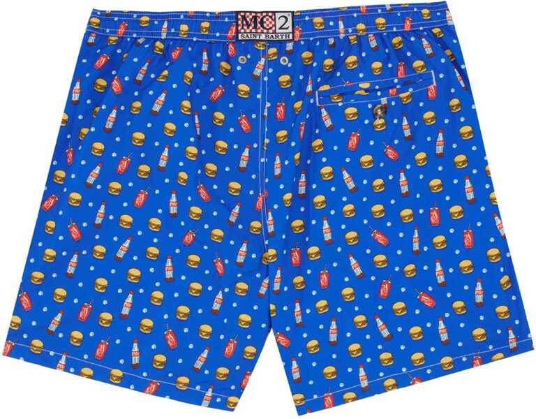 Bermude Mc2 Saint Barth Boxer Swimsuit AZURE Barbati (BM 17903707) 2