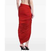 Imbracaminte Magda Butrym Dama - Fuste casual Magda Butrym Asymmetrical Draped Midi Skirt RED Femei (BM 17903767) - B-mall.ro