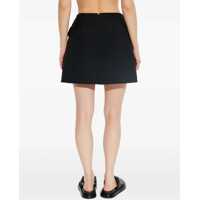 Fuste casual Alexander McQueen Dama - Fuste casual Alexander McQueen Wool Mini Skirt BLACK Femei (BM 17903791) - B-mall.ro