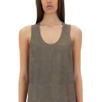 Rochii casual ALYSI Dama - Rochii casual ALYSI Suede Dress GREY Femei (BM 17903812) - B-mall.ro