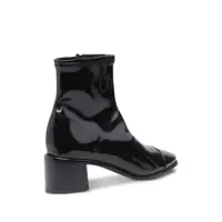 Bocanci Tory Burch Dama - Bocanci Tory Burch Brown Ankle Boots With Logo Plate In Patent Leather Woman BROWN Femei (BM 17905383) - B-mall.ro