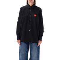 Camasi Comme Des Garçons Play Red Heart Patch Shirt Femei