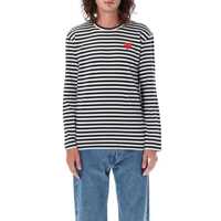 Imbracaminte Comme des Garçons Dama - Tricouri Comme des Garons Comme Des Garons Play Striped Long-Sleeved T-Shirt BLACK WHITE STRIPES Femei (BM 17906124) - B-mall.ro