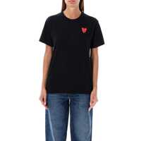 Tricouri Comme Des Garçons Play Double Patch T-Shirt Femei