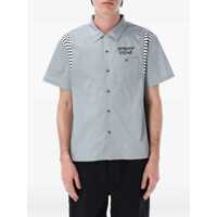 Camasi Brain Dead Cobra Flocked Bowling Shirt Barbati