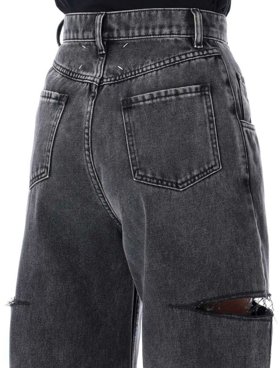 Blugi Maison Margiela Maison Margiela Cut-Out Denim BLACK WASHED Femei (BM 17906217) 3