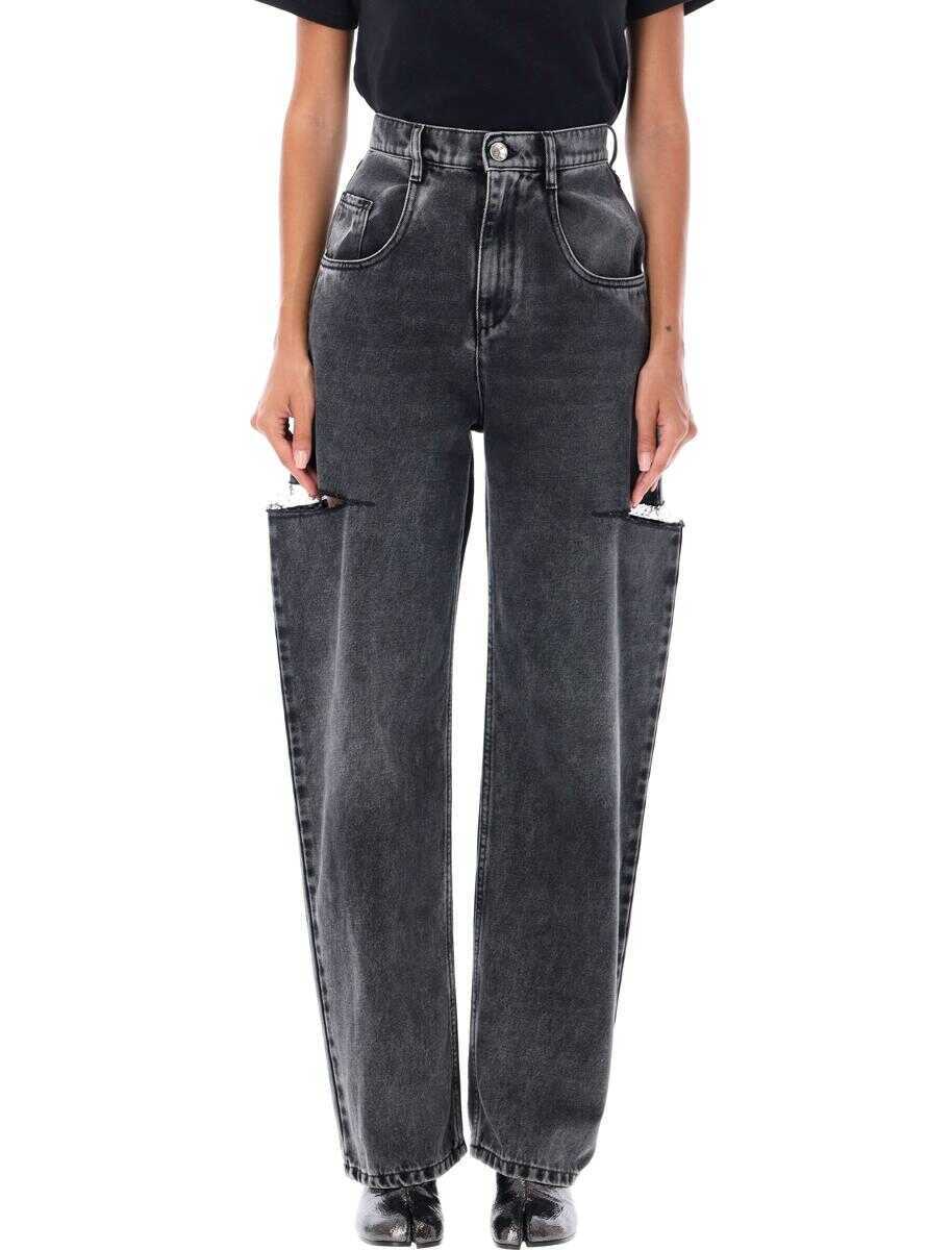 Blugi Maison Margiela Maison Margiela Cut-Out Denim BLACK WASHED Femei (BM 17906217) 1
