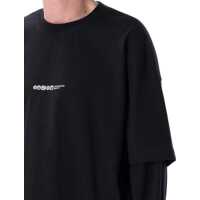 Tricouri OAMC pentru Barbati - Tricouri OAMC Oamc Peacemaker Painted Double Layer Boxy T-Shirt Black Barbati (BM 17906220) - B-mall.ro