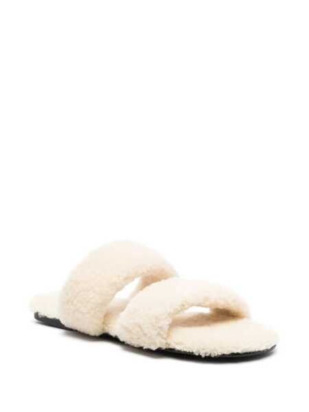Sandale Saint Laurent Saint Laurent Slippers WHITE Barbati (BM 17907090) 2