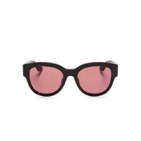 Ochelari de soare Alexander McQueen Purple Sunglasses With Pink Lenses Femei