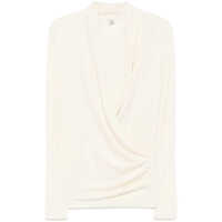 Topuri TOTÊME TOTEME Overlapping Jersey Top Femei