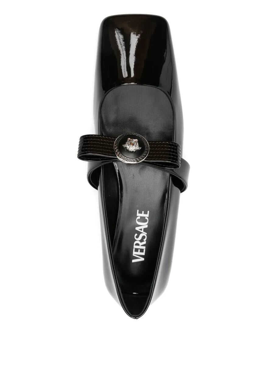 Balerini Versace Versace Gianni Ribbon Ballerinas Black Femei (BM 17907732) 4